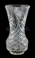 Ólomkristály váza, hibátlan, m: 23 cm