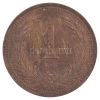 1902KB 1f bronz T:AU patina Hungary 1902KB 1 Fillér bronze C:AU patina Adamo K1