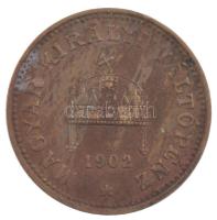 1902KB 1f bronz T:AU patina Hungary 1902KB 1 Fillér bronze C:AU patina Adamo K1