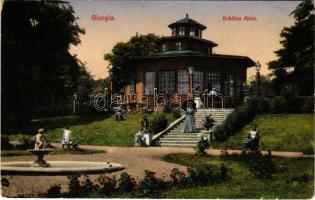 1922 Giurgiu, Gyurgyevó, Gyurgyó; Gradina Alciu / park, kiosk (EB)