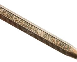 Ezüst (Ag) vázas régi töltőceruza. Jelzett, bruttó: 6 g, h: 7,5 cm