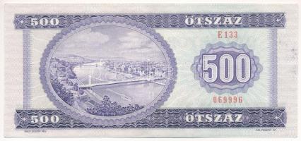1990. 500Ft "E 133 069996" hátoldalon nyomdai festékfolttal T:AU
Adamo F43