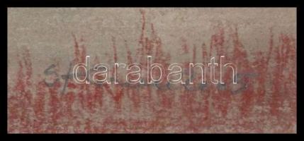 Stefan Grecu (?-?): Házak. Pasztell, tus, papír, jelzett, paszpartuban, 19x23 cm