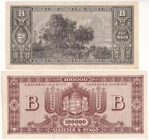 1946. 100.000BP + 1.000.000BP T:VF folt