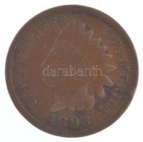 Amerikai Egyesült Államok 1893. 1c bronz "Indián fej" T:F patina, kis ph
USA 1893. 1 Cent...
