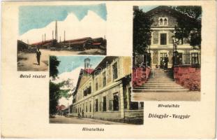 1925 Diósgyőr-Vasgyár (Miskolc), belső részlet, hivatalház (fa)