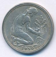 NSZK 1950F 50pf Cu-Ni T:XF
FRG 1950F 50 Pfennig Cu-Ni C:XF
Krause KM#109