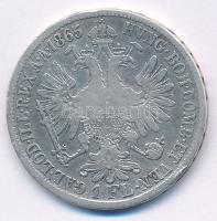 Ausztria 1865A 1Fl Ag "Ferenc József" T:F kis ph 
Austria 1865A 1 Florin Ag "Franz J...