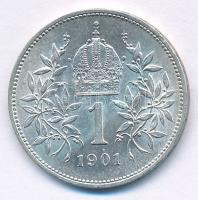 Ausztria 1901. 1K Ag "Ferenc József" T:AU 
Austria 1901. 1 Corona Ag "Franz Joseph&q...