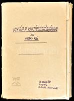 cca 1960-1980 Nyáry Pál: Virág a kulturhistóriában c. művének irata, részben gépelt, részben kézírás...