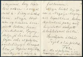 cca 1933-35 2 db Maly Ferenc által Sárdy Brutus (1892-1970) restaurátornak küldött levél, az egyikbe...