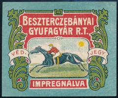 Besztercebányai Gyufagyár Rt. litho védjegy