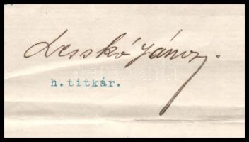 1913-16 2 db Kézdi-Kovács művészcsaládhoz kapcsolódó levél/okmány: 1913 Majovszky Pál (1871-1935), a...