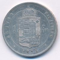 1875KB 1Ft Ag "Ferenc József / Középcímer" Körmöcbánya T:VF
Hungary 1875KB 1 Forint Ag &q...