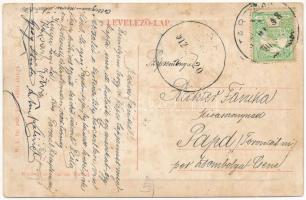 1912 Tarcal (Tokaj), pályaudvar, vasútállomás. W.L. Bp. 2427. 1911-14. Kardos János kiadása (fl)