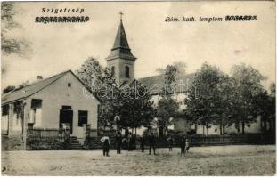 1932 Szigetcsép (Ráckeve), Római katolikus templom. Hangya Szövetkezet kiadása (EK)