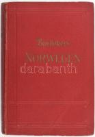 Karl Baedeker: Norwegen. Dänemark, Island, Spitzbergen. Handbuch für Reisende von - -. Leipzig, 1931, Karl Baedeker, XCVI+512 p. Gazdag térképanyaggal illusztrált. Német nyelven. Gazdag térképanyaggal illusztrált. Vierzehnte Auflage. Kiadói aranyozott egészvászon-kötés, kissé kopott borítóval.