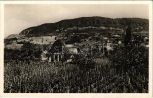 1941 Badacsony, Herczeg Ferencz nyaralója, villa, templom, szőlőskert