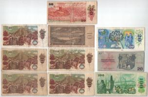 Csehszlovákia 1960-1989. 10db vegyes bankjegy T:vegyes
Czechoslovakia 1960-1989. 10pcs of mixed ban...