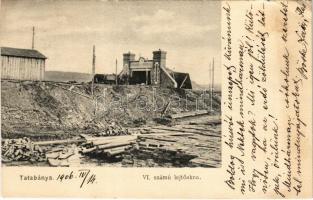 1906 Tatabánya, IV. számú lejtőakna, iparvasút (EK)