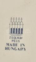 Zsolnay Sebességi Autómodellek Európa Bajnoksága FEMA Hungari Pécs 1982. tálka, jelzett, kopott. 18x...