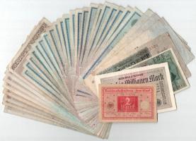 Német Birodalom / Németország / Weimari Köztársaság 1908-1929. 36db vegyes bankjegy T:F German Empire / Germany / Weimar Republic 1908-1929. 36pcs of mixed banknotes C:F