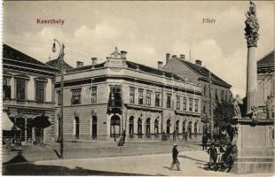 Keszthely, Fő tér, Hungária szálloda, Gödbaum János borbély és fodrász üzlete. Mérei Ignác 516.