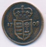 1705. XX Poltura "II. Rákóczi Ferenc" jelzett fém replika T:AU