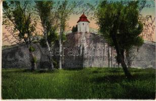 1927 Komárom, Komárno; vár. Vasúti levelezőlapárusítás / castle (EK)