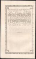 1867 Debrecen, emlékokmány az 1849-es hadjárat során elszenvedett sanyargatások okán