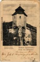 1903 Komárom, Komárno; Kőszűz a várban. Czike Dénes kiadása / Steinerner Jungfrau / castle, monument (EM)