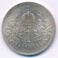Ausztria 1894. 1K Ag "Ferenc József" T:AU
Austria 1894. 1 Corona Ag "Franz Joseph&qu...
