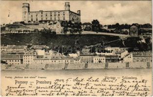1904 Pozsony, Pressburg, Bratislava; Várhegy. Verlag Bediene dich allein / Schlossberg / castle hill (EK)
