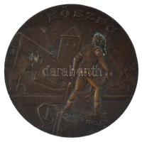 Iván István (1905-1968) DN "Kőszeg - Jurisich Miklós" bronz emlékérem (60mm) T:XF kis patina