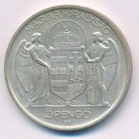 1939. 5P Ag "Horthy balra" T:AU,XF kis ph, apró ü. 
Adamo P8.2
