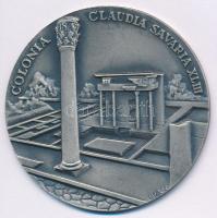 Iván István (1905-1968) ~1968. Colonia Claudia Savaria XLIII egyoldalas ezüstözött bronz emlékérem (60mm) T:AU