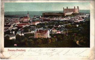 1901 Pozsony, Pressburg, Bratislava; vár / castle (Rb)
