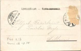 1901 Pozsony, Pressburg, Bratislava; vár / castle (Rb)