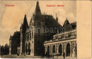 Temesvár, Timisoara; pályaudvar, vasútállomás. Koronaherczeg tőzsde kiadása / railway station