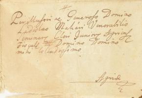 1803 Janoviczky Ferenc pásztói plébános levele Makári László (Ladislao Makári) fiscalis úr részére, ...