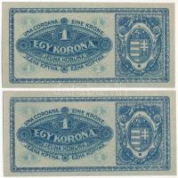 1920. 1K (2x) közeli sorszámok T:AU Adamo K4