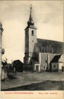 Csíkszereda, Miercurea Ciuc; Római katolikus templom. Szvoboda József kiadása / Catholic church