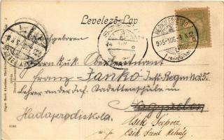 1905 Herkulesfürdő, Baile Herculane; A fürdő központja. Jäger Emil kiadása / Mittelpunkt / spa centr...