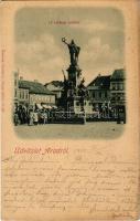 1901 Arad, 13 vértanú szobra, Schwarz Testvérek, Ries J. és Társa üzlete. Klein J. Sándor kiadása Bécsben / statue, monument, shops (b)