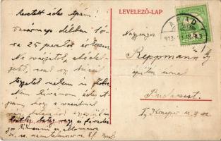 1913 Arad, Vértanú szobor, Seelinger, Hubert J. és Társa üzlete. Ifj. Klein Mór kiadása / statue, mo...