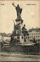 1918 Arad, Vértanú szobor, Schwarz Testvérek, Weigl Adolf és Társa üzlete / statue, monument, shops (felületi sérülés / surface damage)
