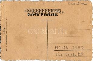 1919 Arad, Piata Avram Iancu / Vértanú szobor, üzletek. Mandl J. kiadása / statue, monument, shops (...