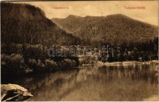 Tusnádfürdő, Baile Tusnad; Csónakázó-tó. Brunner Lajos kiadása / lake (EK)
