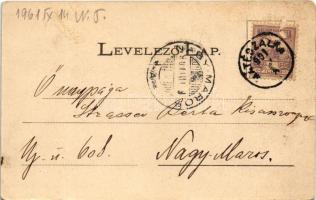 1901 Mátészalka, Kossuth utca, Városháza, Szalkay villa, Vasút utca, Feldmann Testvérek üzlete. Weis...