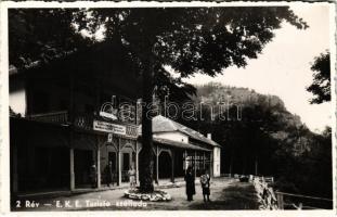 1941 Rév, Vad, Vadu Crisului; Zichy-cseppkőbarlang, EKE (Erdélyi Kárpát Egyesület) turista szálloda, vendéglő / Pestera Vadu Crisului / tourist hotel, restaurant, inn